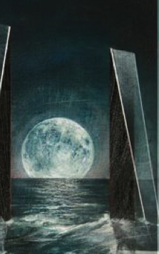 Fountain Tarot moon card.