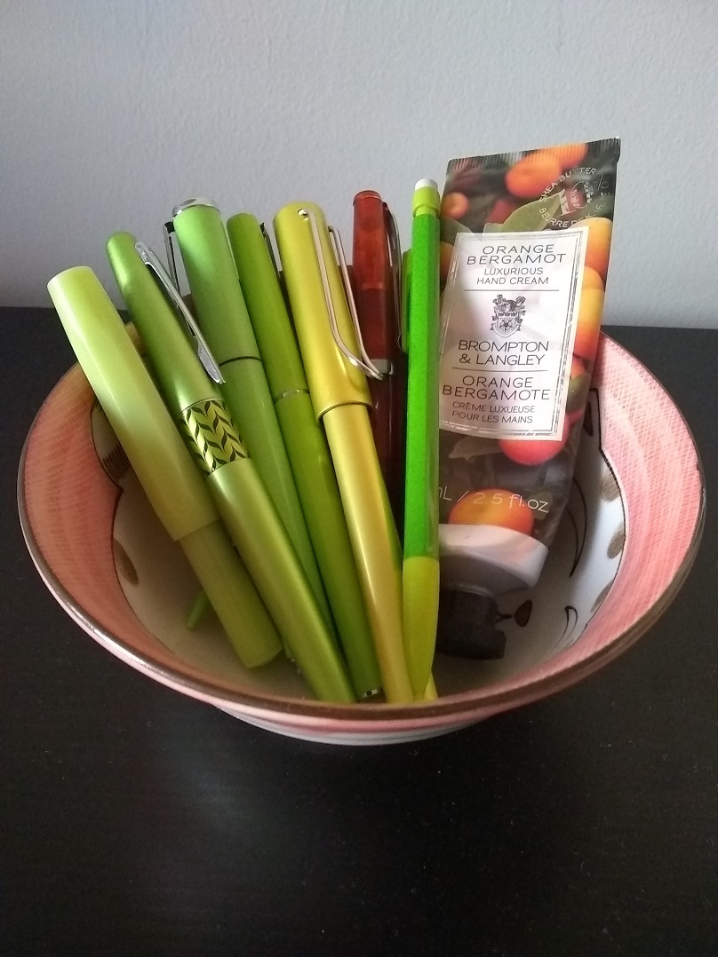 Green fountain pens
