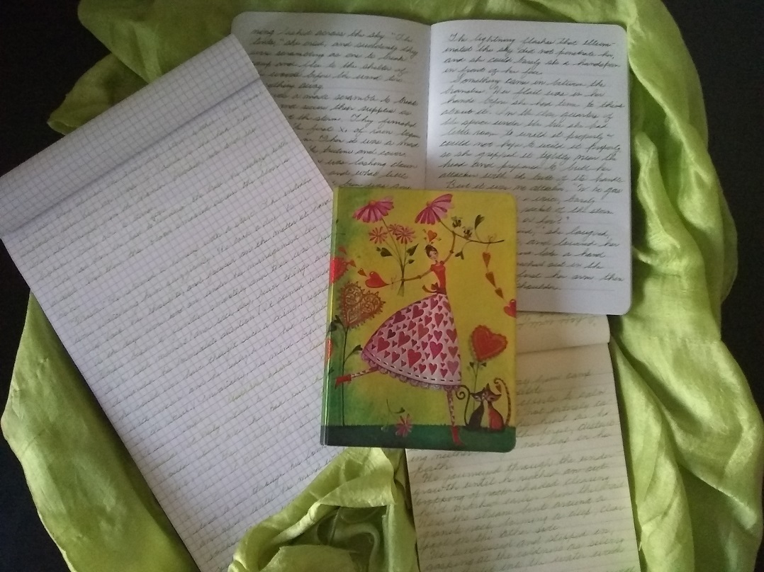 Green notebooks